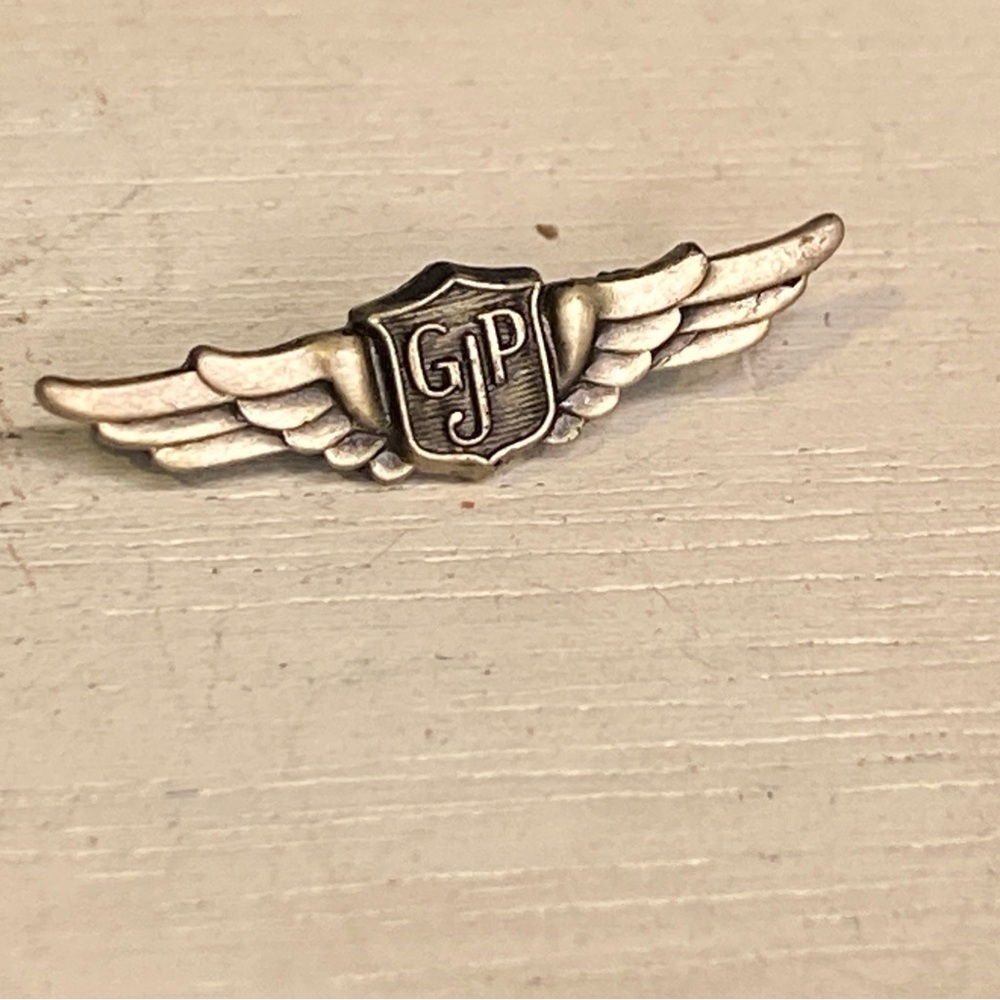 Vintage Jostens USAAF Sterling Silver Glider Pilot WWII Pin